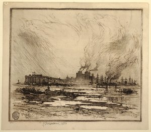 Communipaw, New Jersey da Thomas Moran