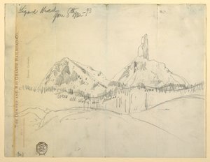 Disegno, Lizard Head, Colorado da Thomas Moran