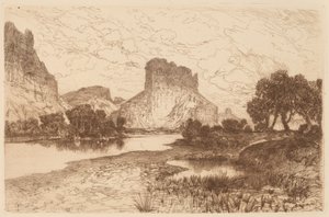 Fiume Verde, Territorio del Wyoming da Thomas Moran
