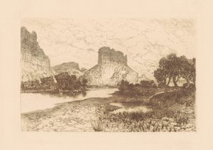 Fiume Verde, Territorio del Wyoming da Thomas Moran