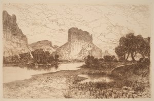 Green River, Territorio del Wyoming da Thomas Moran