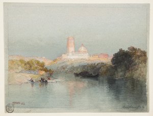 Hacienda sul fiume Lerma, San Juan, Messico da Thomas Moran