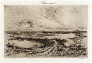 Hook Pond e il vecchio ponte da Thomas Moran