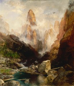 Nebbia nel Canyon di Kanab, Utah, 1892 da Thomas Moran