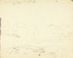 Bacino dei geyser di Norris, Parco di Yellowstone da Thomas Moran