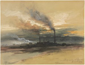 Stabilimento di fusione di Denver da Thomas Moran