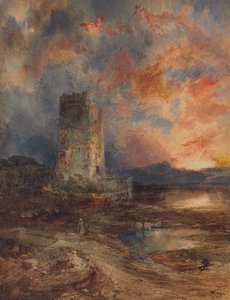 Tramonto sulla brughiera, 1880 da Thomas Moran