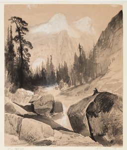 La Cupola Nord, Yosemite, California da Thomas Moran