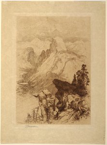 La cupola sud, Valle di Yosemite da Thomas Moran