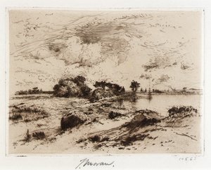 Porto di Three Mile Easthampton, L.I. da Thomas Moran