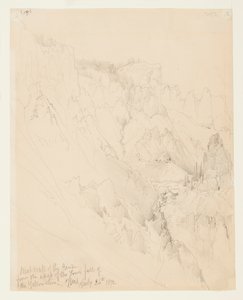 Parete ovest del canyon, Yellowstone da Thomas Moran