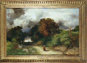 Collina ventosa, Amagansett, Long Island, 1901 da Thomas Moran