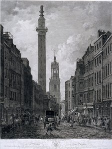 Fish Street Hill, Londra, 1795 da Thomas Morris