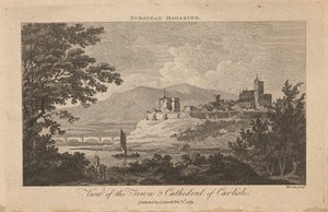 Veduta della città e della cattedrale di Carlisle da Thomas Morris