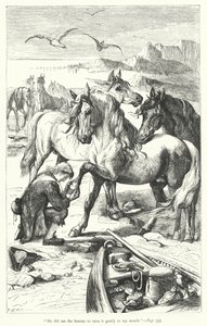Illustrazione per I viaggi di Gulliver di Jonathan Swift da Thomas Morten
