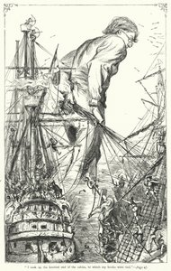 Illustrazione per I viaggi di Gulliver di Jonathan Swift