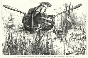 Illustrazione per I viaggi di Gulliver di Jonathan Swift da Thomas Morten