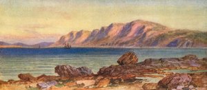 Capo Porcupine, Gut of Canso, Cape Breton (litografia a colori)