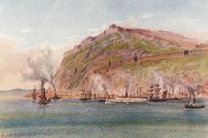 La Cittadella, Quebee (litografia a colori) da Thomas Mower Martin