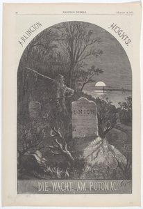 Arlington Heights. Die Wacht. Am Potomac. da Thomas Nast