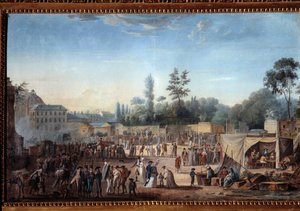 Vista delle Tuileries e della Place de la Révolution