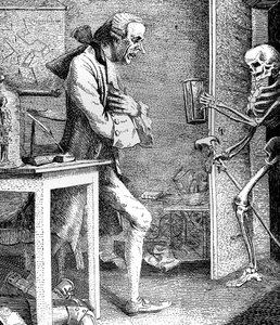Sterne e la Morte, 1768 da Thomas Patch
