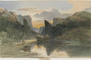 Dovedale - paesaggio da Thomas Peploe Wood