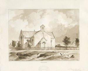Chiesa di Gentleshaw: disegno a seppia