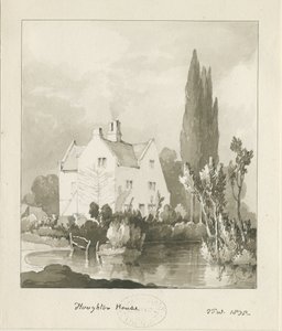 Haughton - Casa: disegno a lavaggio di seppia da Thomas Peploe Wood