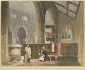Interno della chiesa di Standon da Thomas Peploe Wood