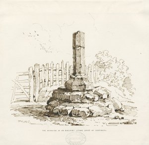 Moreton - Resti della Croce di Pietra a Chatwell da Thomas Peploe Wood