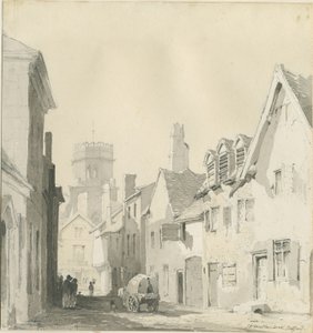 Stafford - Vicolo di San Martino: acquerello, nd [?1839] da Thomas Peploe Wood