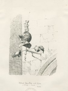 Tomba nella chiesa di Biddulph - William Bowyer: disegno a penna e inchiostro
