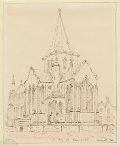 Wolverhampton - Chiesa di Santa Maria: disegno a penna, nd [?metà XIX sec]