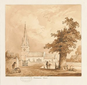 Chiesa di Wombourne da Thomas Peploe Wood