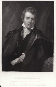 Sir David Wilkie, pittore scozzese. Incisione di Francis Holl da Thomas Phillips