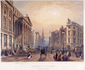 Esterno della Mansion House, Londra, 1851 da Thomas Picken