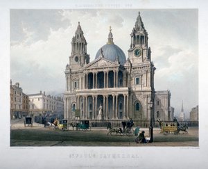Cattedrale di San Paolo, Città di Londra, 1851 da Thomas Picken