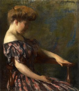 Un abito fiorito da Thomas Pollock Anshutz
