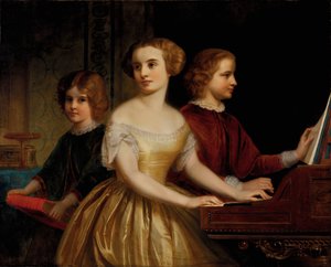 Le sorelle Parmly, ca. 1857 da Thomas Pritchard Rossiter