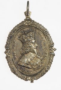 Distintivo di sostenitori di Carlo I e Enrichetta Maria, c.1649 da Thomas Rawlins