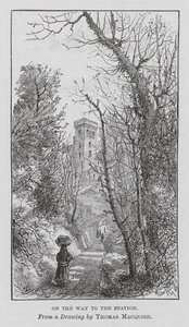 Verso la stazione (incisione) da Thomas Robert Macquoid