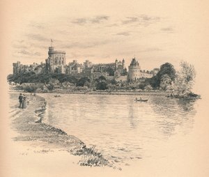 Castello di Windsor dal Fiume da Thomas Robert Way