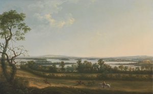 Lough Erne da Knock Ninney, con Bellisle in lontananza, contea di Fermanagh, Irlanda