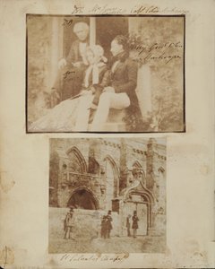 Ritratto di gruppo con Sir David Brewster, Mrs. Jones e il Brigadiere Generale Colin Mackenzie da Thomas Rodger