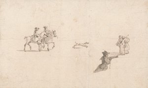 Cavalieri, figure e un cane da Thomas Ross