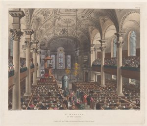 San Martino nei Campi, 1 agosto 1809 da Thomas Rowlandson, Augustus Charles Pugin, J. Bluck