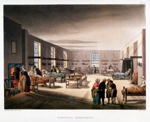 Reparto femminile del Middlesex Hospital, Londra da Thomas Rowlandson, Augustus Charles Pugin
