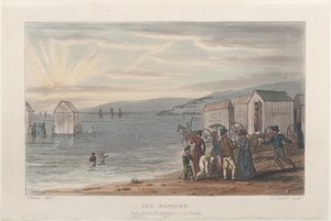 Bagno in mare, da Poetical Sketches of Scarborough, 1813