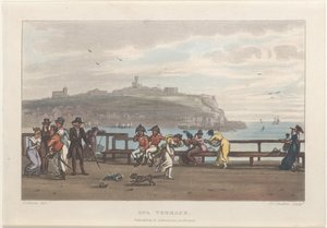 Terrazza della spa, da Schizzi poetici di Scarborough, 1813